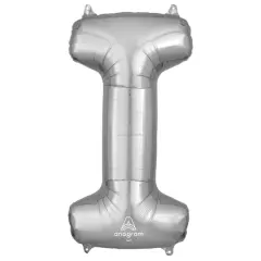 32" Silver Letter Foil Balloon I