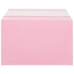 JAM Paper 5.43" X 8.62" Self Adhesive Closure Cello Sleeves, 100ct. Light Red