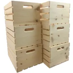 Wilson&reg; Enterprises 18" x 10" Pine Handle Crates, 6ct.