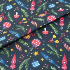 SINGER Christmas Nutcrackers Ornaments Cotton Fabric