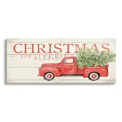 Stupell Industries Christmas Deliveries Red Truck Canvas Wall Art