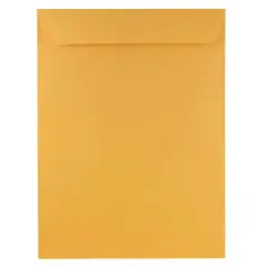 JAM Paper 9" x 12" Brown Kraft Manila Open End Envelopes, 100ct.