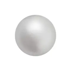 Preciosa Maxima 4mm Glass Nacre Pearls, 100ct. Light Gray