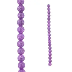 Purple Crackled Quartz Round Beads, 10mm by Bead Landing&trade;