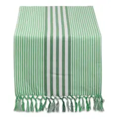 DII&reg; 72" Grass Green Stripes Table Runner