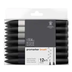 Winsor & Newton&reg; 13 Neutral Promarker Brush&trade; Set