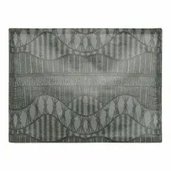 Lace Pattern Cotton Twill Placemat Charcoal