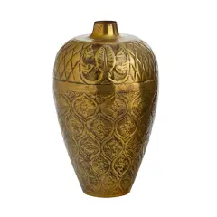 15" Gold Antique Urn