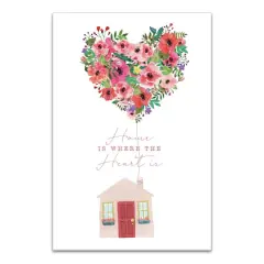 Home Is Where The Heart Is Canvas Wall Art