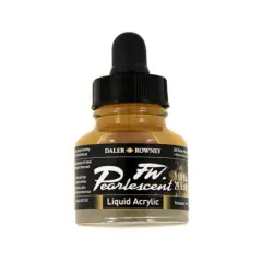 Daler-Rowney&reg; 1oz. FW Pearlescent Liquid Acrylic Ink 110 Bell Bronze