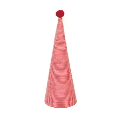 Hello Honey&reg; Wool Yarn Wrapped Tree with Pom Pom Red