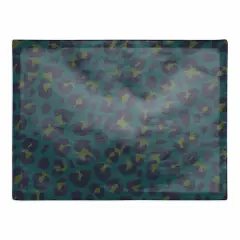 Leopard Cotton Twill Placemat Blue
