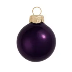 Whitehurst 4 Pack 4.75" Matte Ball Glass Ornaments Purple