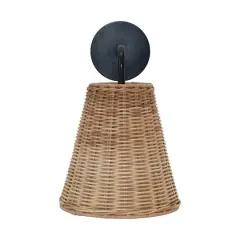 Hello Honey&reg; 13" Wicker Weaving Sconce