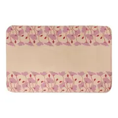 Pink Retro Florals 34" x 21" Bath Mat