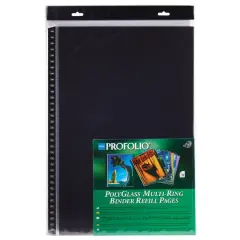 Itoya&reg; PolyGlass&reg; Multi-Ring Binder Refill Pages