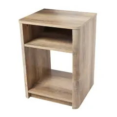 Hello Honey&reg; Coastal Oak End Table with Storage