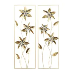 36" Gold Metal Contemporary Wall D&eacute;cor Set