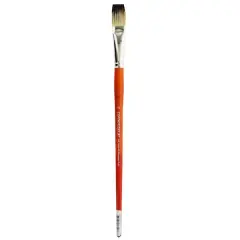 Connoisseur&reg; Synthetic Mongoose Long Handle Flat Brush