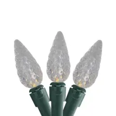 35ct. White LED C6 Mini Christmas String Lights