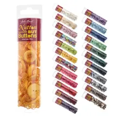 John Bead Nutton but Buttons Mixed Collection Dark Yellow