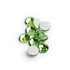 John Bead Crystal Lane SS16 Round Flatback Rhinestones, 1,440ct. Peridot
