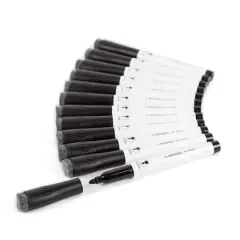 U Brands&trade; Black Medium Point Dry Erase Marker Set