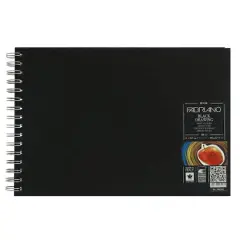 Fabriano&reg; Black Drawing Book, 11.75" x 8.25"