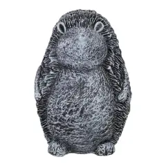 15" Gray Standing Hedgehog Outdoor Garden Statue
