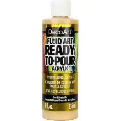 DecoArt&reg; Fluid Art Ready-To-Pour Acrylic&trade; Paint Gold