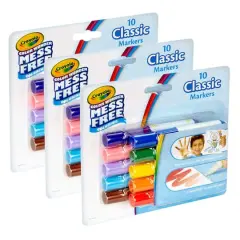 Crayola&reg; Color Wonder Mess Free Classic Mini Markers, 3 Packs of 10