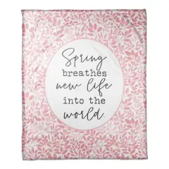Spring Breathes New Life Throw Blanket