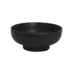9.75" Black Round Potpourri Stoneware Bowl by Ashland&reg;