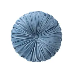16" Round Button Pillow by Ashland&reg; Blue