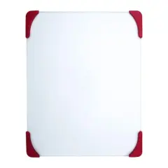 Farberware Red & White 15" Non-Slip Glass Board