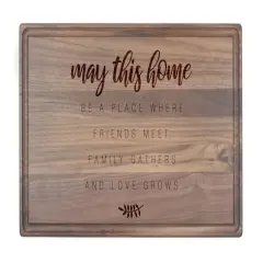 May This Home 17" x 11" Walnut Cutting Board