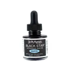 Dr. Ph. Martin's&reg; Black Star&reg; Waterproof India Ink, Matte