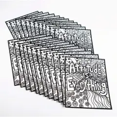 S&S&reg; Worldwide Attitude Is Everything Velvet Art Posters, 24ct.