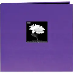 Pioneer&reg; Book Cloth Cover Post Bound Album, 12" x 12" Grape Purple