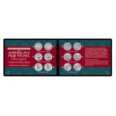 Complete Collection of America's New Nickel Designs in Soft Wallet