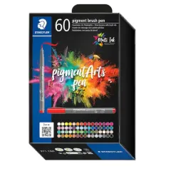 STAEDTLER&reg; Pigments Arts 60 Color Brush Pen Set