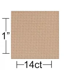 Essentials by Leisure Arts 14 Count Aida Cloth, 30" x 36" Beige