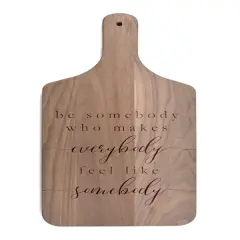 Be Somebody Good 8" x 17" Walnut Paddle Cutting Board