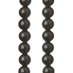 Black Jasper Round Beads, 10mm by Bead Landing&trade;