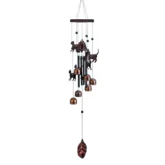 26" Bronze Cats Wind Chime
