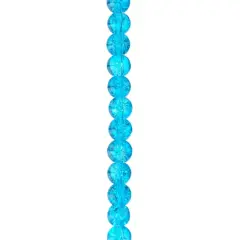 Blue Crackled Quartz Round Beads, 8mm by Bead Landing&trade;
