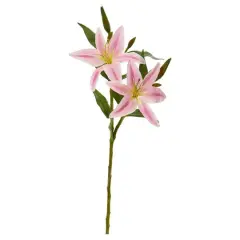 Lily Artificial Flower Stems, 6ct. Pink