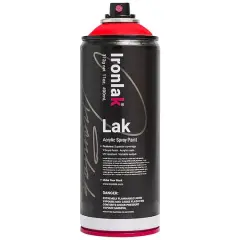 Ironlak Acrylic Spray Paint Flouro Red