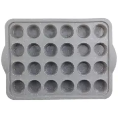24-Cavity Metal Reinforced Silicone Mini Muffin Pan by Celebrate It&trade;