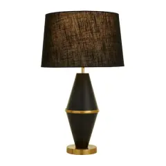 CosmoLiving by Cosmopolitan 27" Contemporary Table Lamp Black